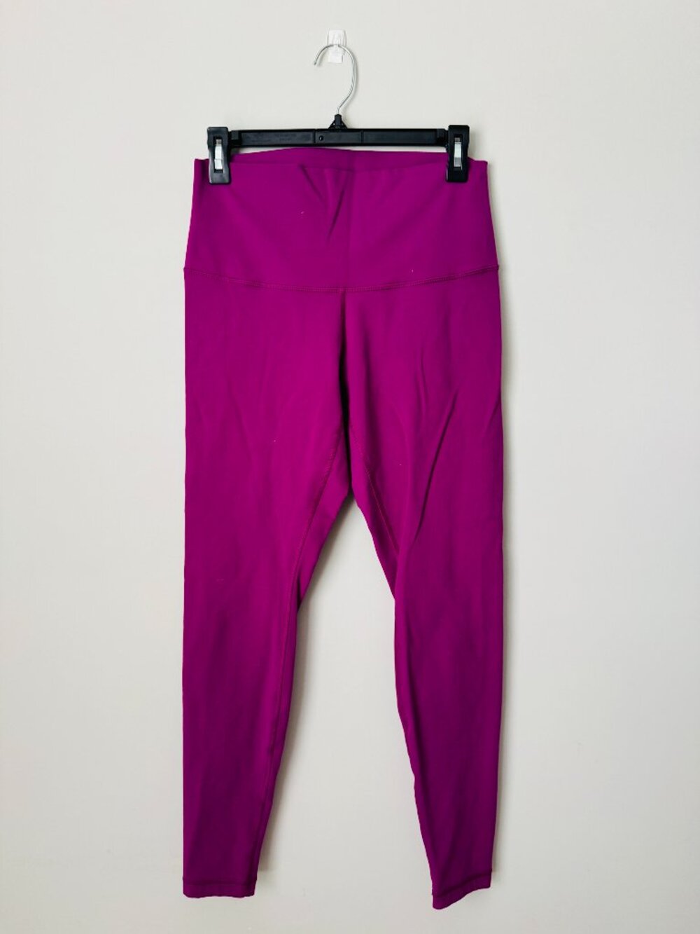 Lululemon Wunder Under Roll Down Purple Leggings Womens M No Size Tag. Approxima